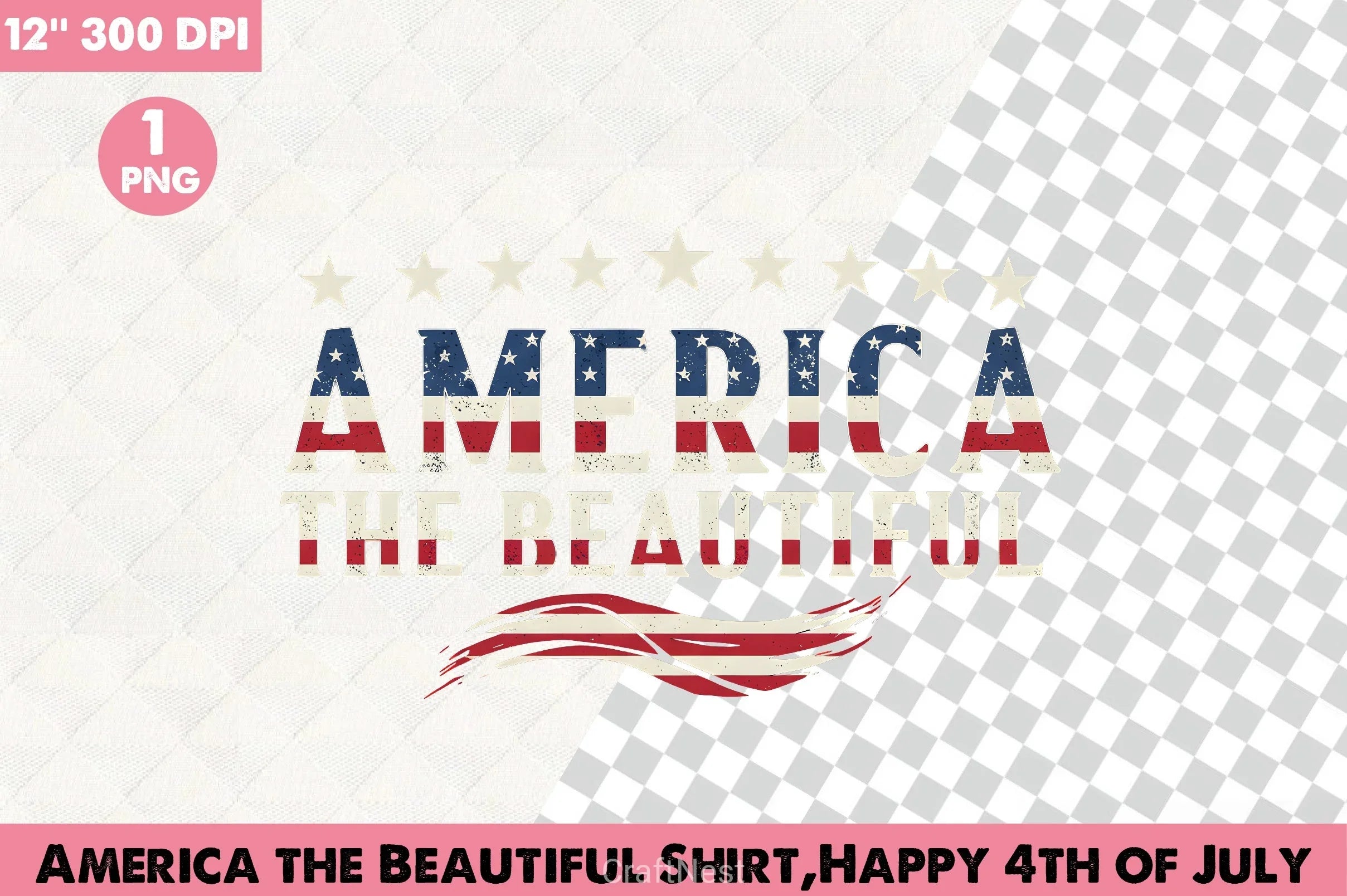 America The Beautiful Shirt Clipart Bundle - CraftNest - Digital Crafting and Art