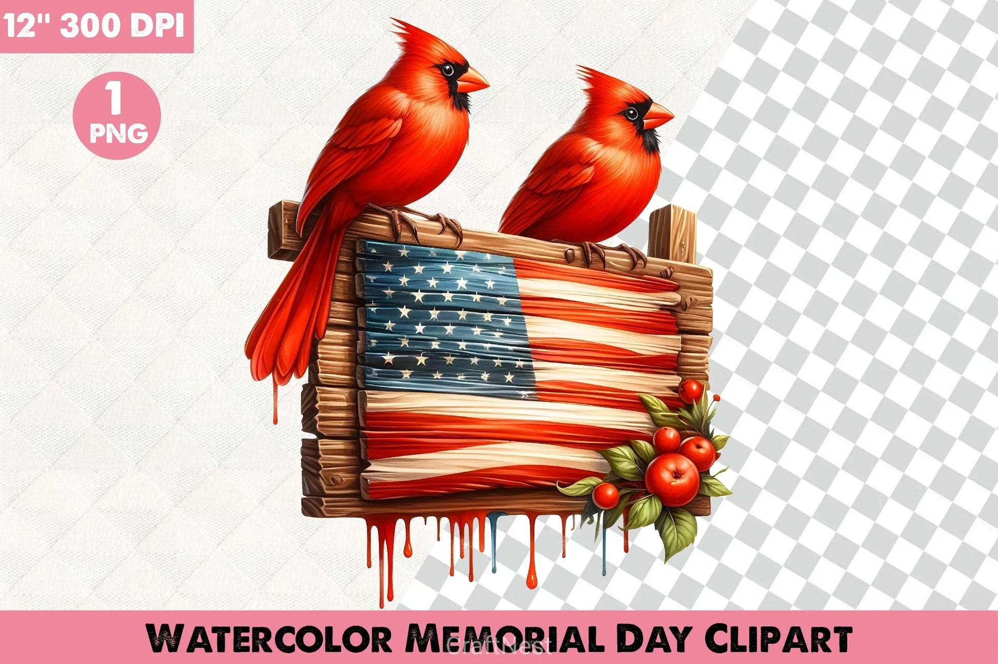 Memorial Day Clipart Bundle 6 - CraftNest - Digital Crafting and Art