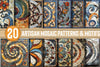 Artisan Mosaic Patterns & Motifs Clipart Bundle