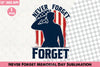 Never Forget Memorial Day Clipart Bundle