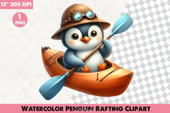 Penguin Rafting Clipart Bundle - CraftNest - Digital Crafting and Art