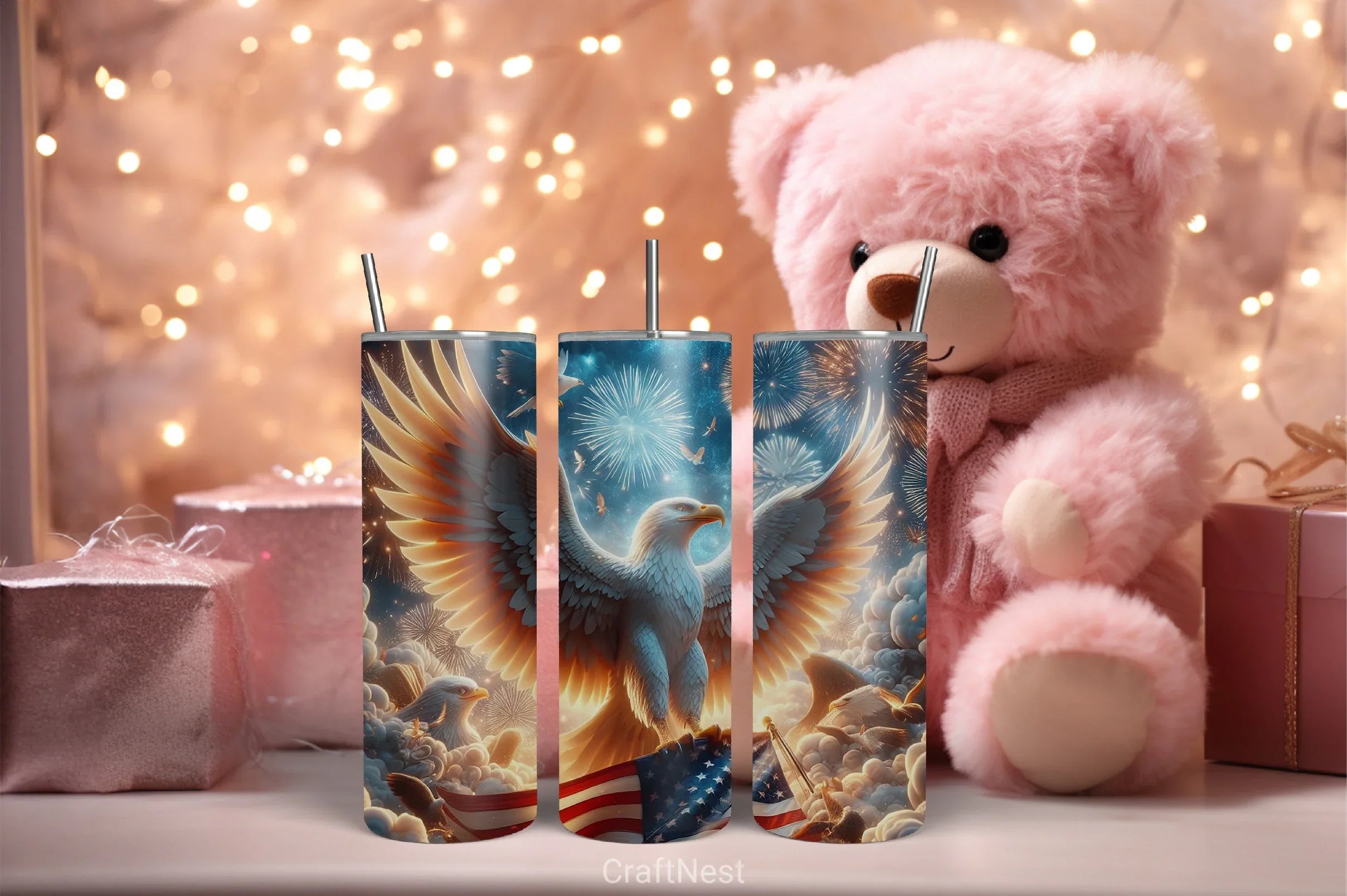 4th of July Tumbler Wrap Bundle 44 - CraftNest - Digital Crafting and Art