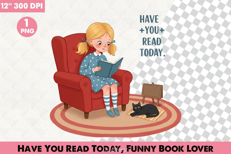 Funny Book Lover Clipart Bundle 6 - CraftNest - Digital Crafting and Art