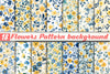 Floral Pattern Background Clipart Bundle