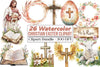 Christian Rustic Easter Clipart Bundle
