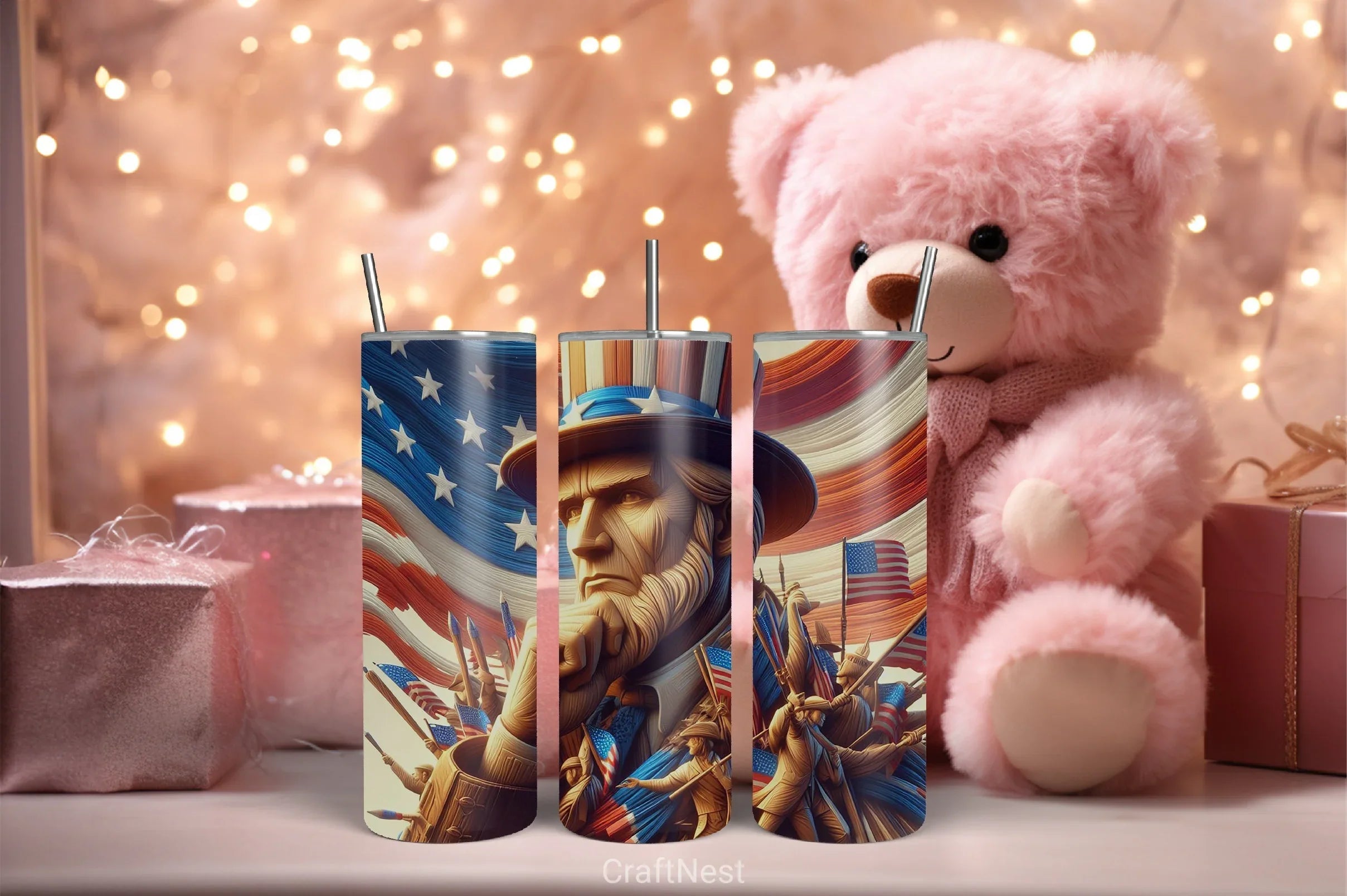 4th of July Tumbler Wrap Bundle 112 - CraftNest - Digital Crafting and Art