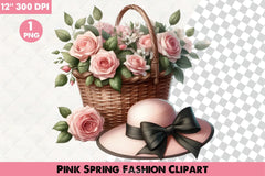 Pink Spring Fashion Clipart Bundle 3 - CraftNest - Digital Crafting and Art