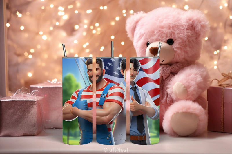 4th of July Tumbler Wrap Bundle 90 - CraftNest - Digital Crafting and Art