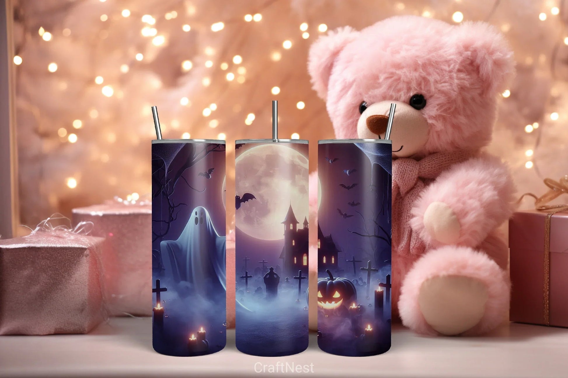 Halloween Tumbler Wrap Bundle 21 - CraftNest - Digital Crafting and Art