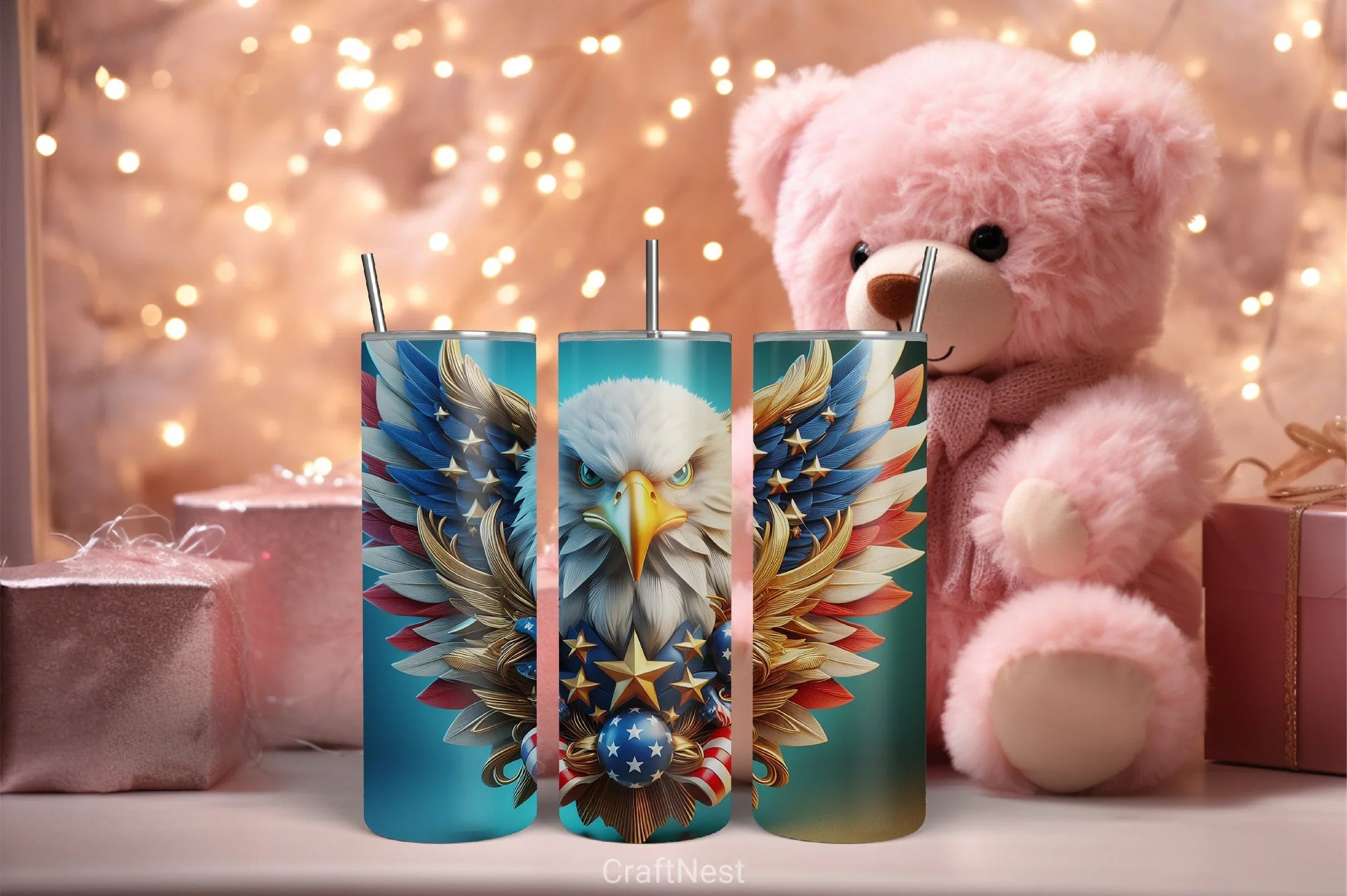 4th of July Tumbler Wrap Bundle 63 - CraftNest - Digital Crafting and Art