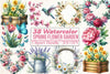 Spring Flower Garden Clipart Bundle