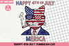 Happy 4th July American Cat Clipart Bundle