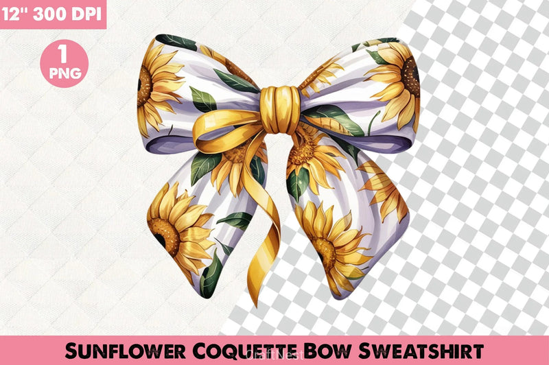 Sunflower Bow Sweatshirt Clipart Bundle - CraftNest - Digital Crafting and Art