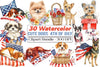 Cute Dogs 4th of July Clipart Bundle