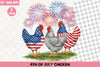 4th of July Chicken Clipart Bundle