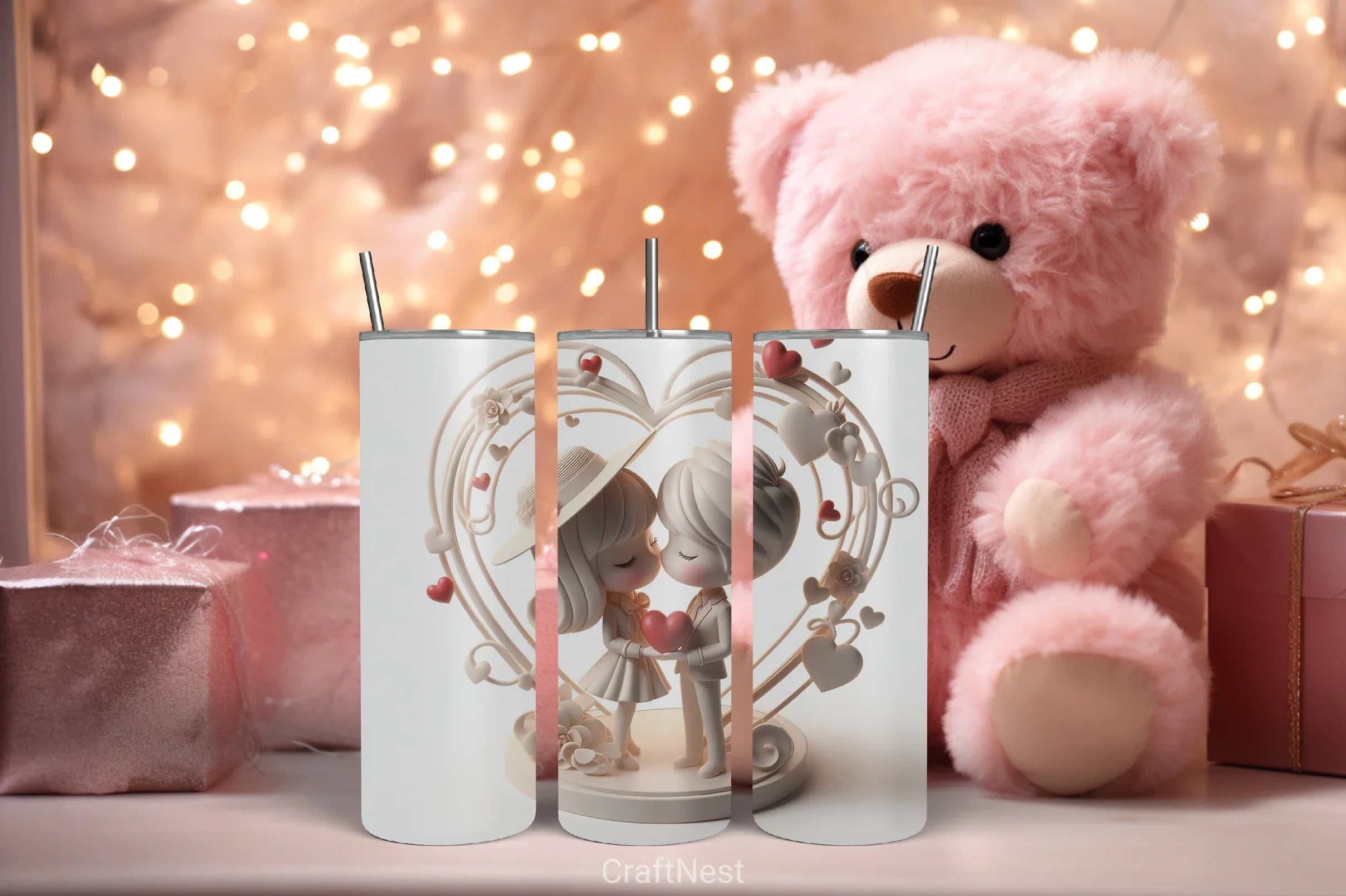 Valentine Tumbler Wrap Bundle 22 - CraftNest - Digital Crafting and Art