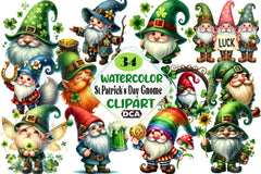 St. Patrick's Day Gnome Clipart Bundle - CraftNest - Digital Crafting and Art
