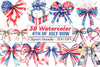 4th of July Bow Clipart Bundle