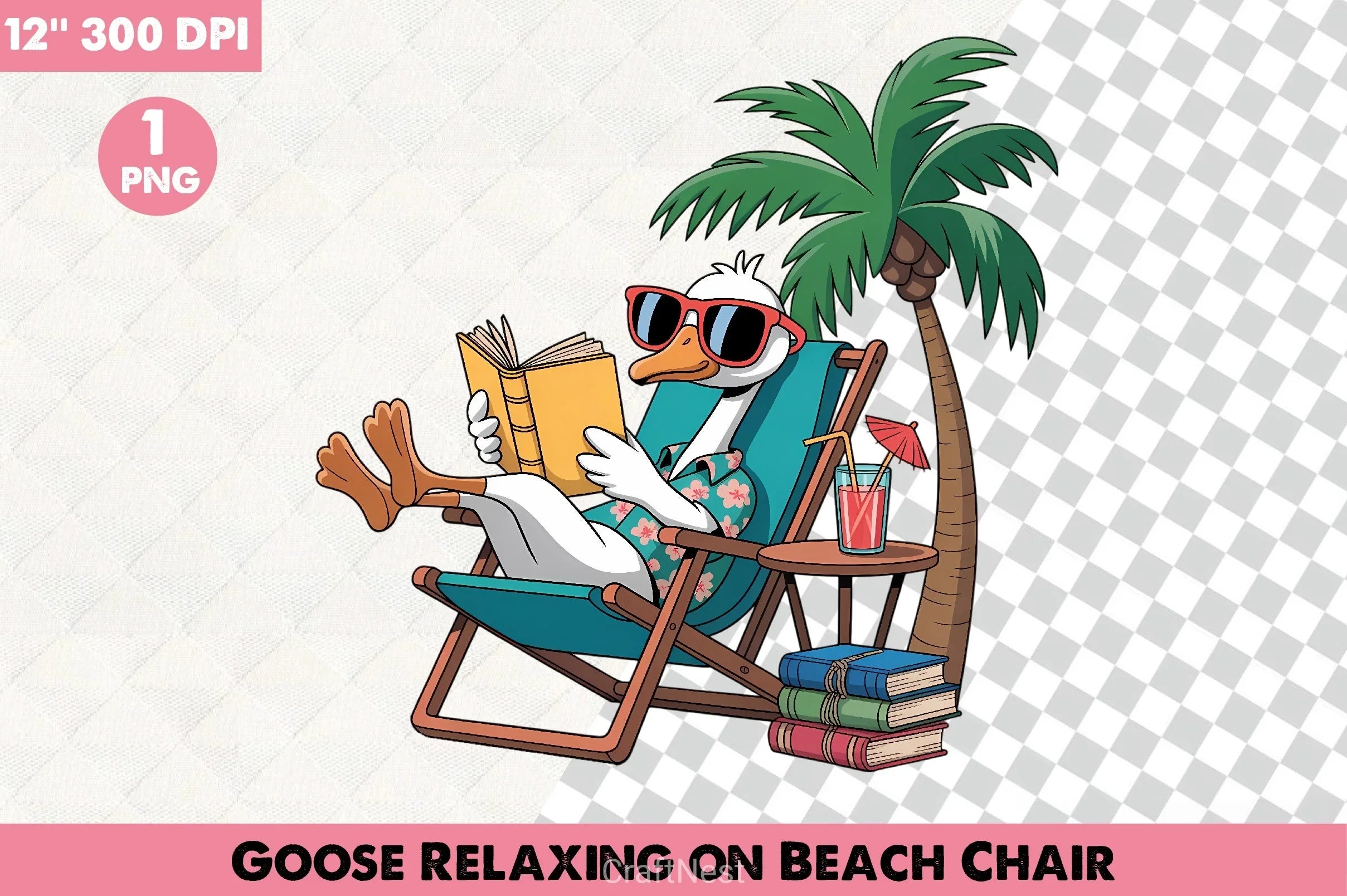 Goose Beach Chair Clipart Bundle - CraftNest - Digital Crafting and Art