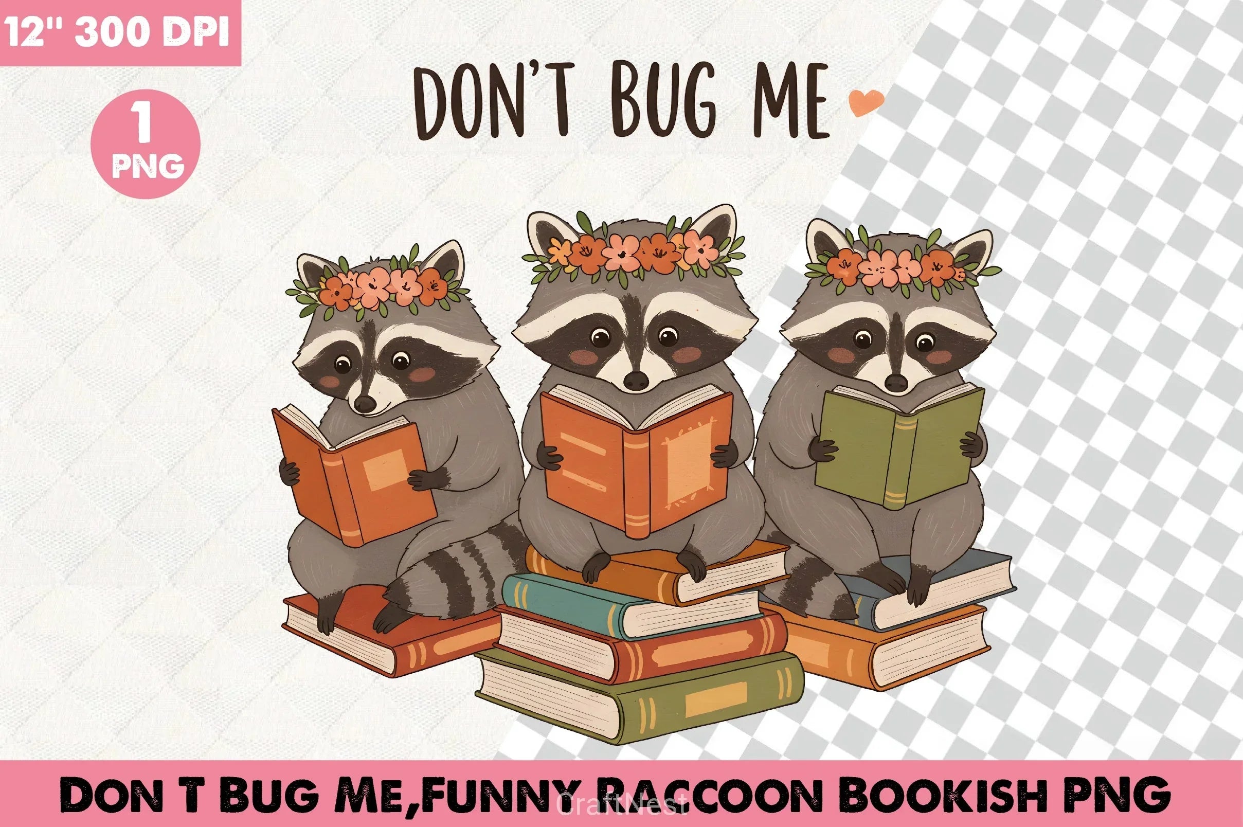 Don‚Äôt Bug Me Raccoon Clipart Bundle 2 - CraftNest - Digital Crafting and Art