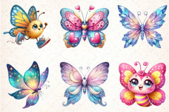 Adorable Butterfly Clipart Bundle 11 - CraftNest - Digital Crafting and Art