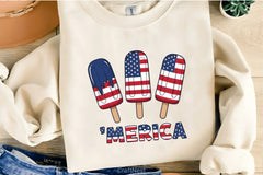 Fourth of July Ice Cream Shirt Clipart Bundle 3 - CraftNest - Digital Crafting and Art