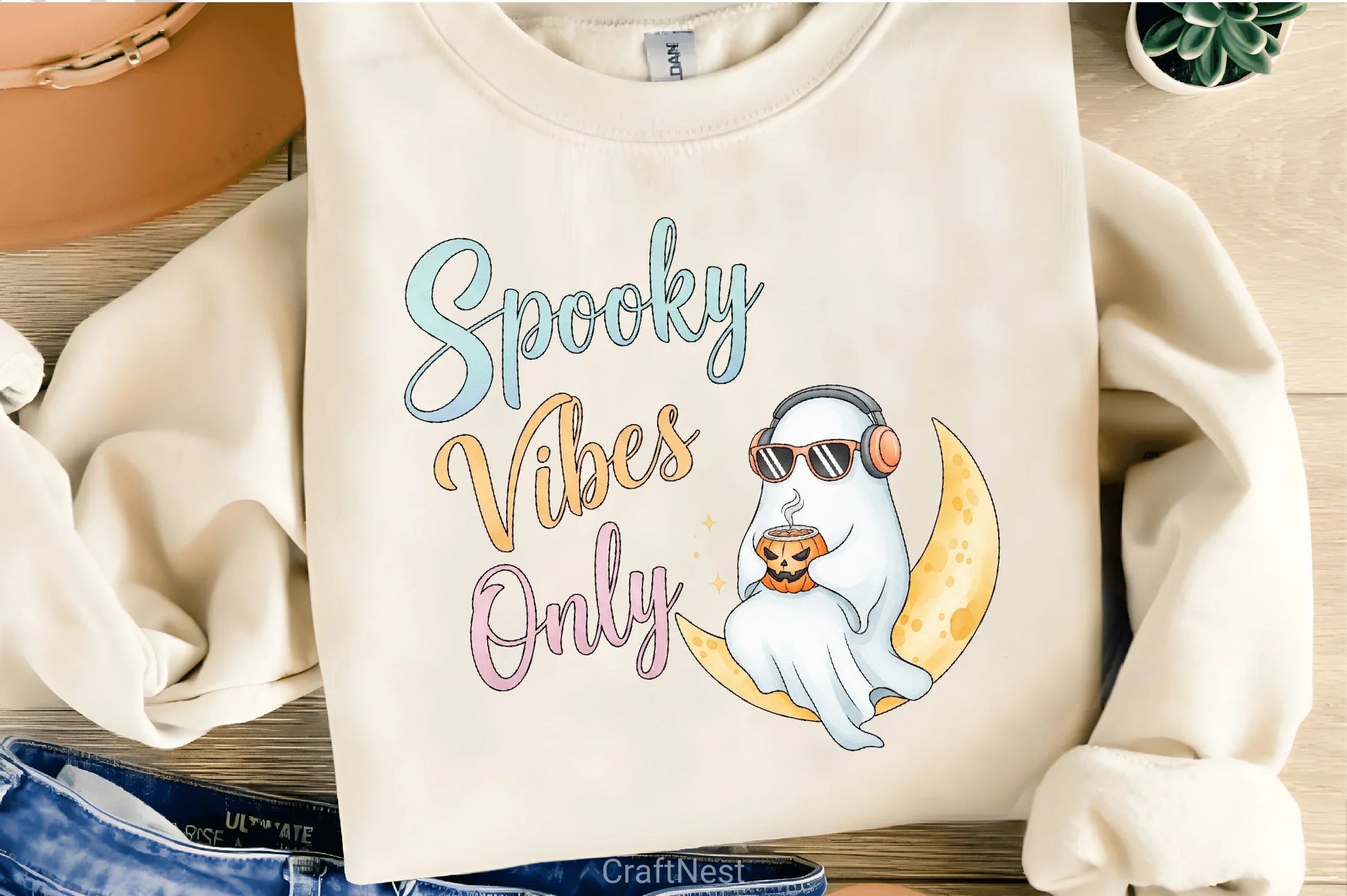 Halloween Ghost Headphones Clipart Bundle - CraftNest - Digital Crafting and Art