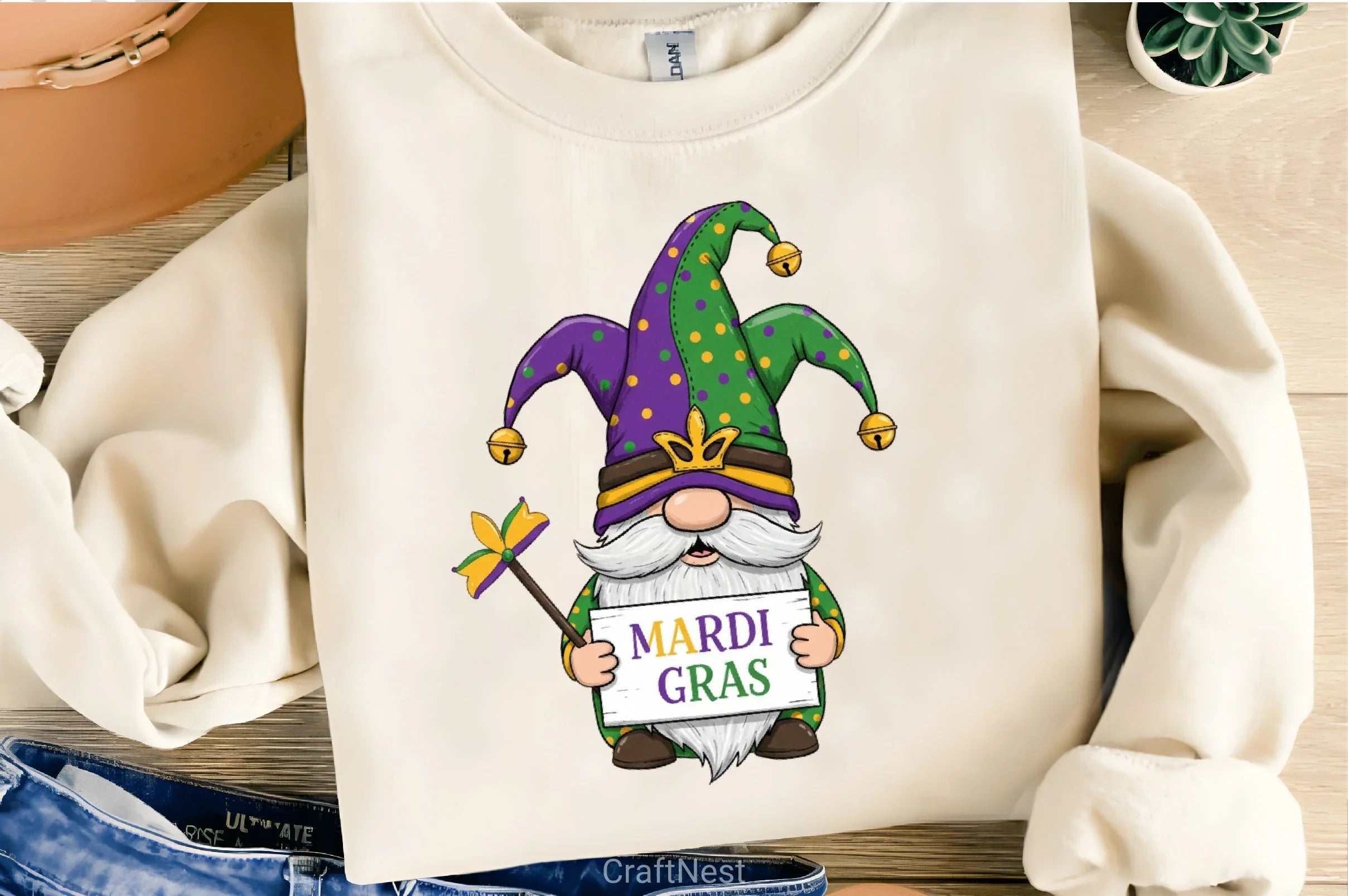 Mardi Gras Gnome Clipart Bundle - CraftNest - Digital Crafting and Art