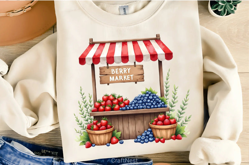 Warm Berry Spring Clipart Bundle 2 - CraftNest - Digital Crafting and Art