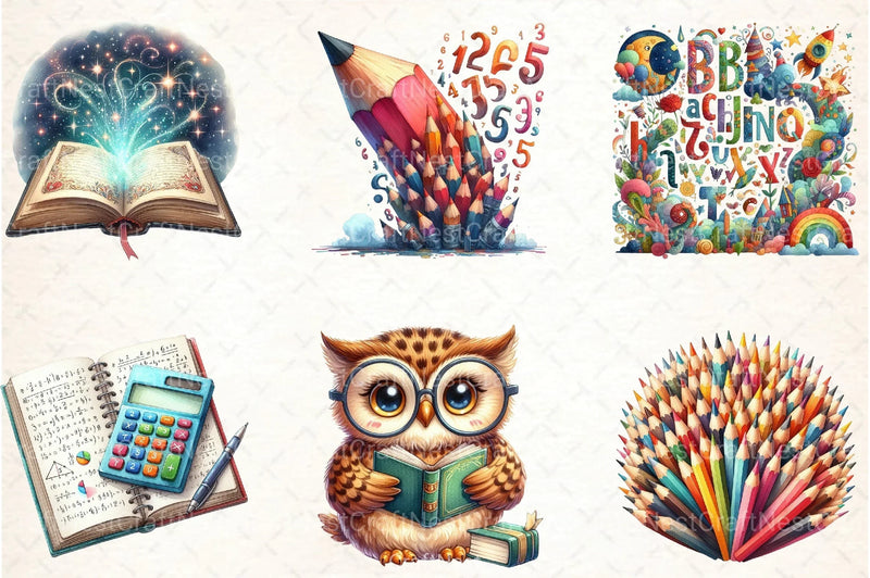 Teaching Material Clipart Bundle 1 - CraftNest - Digital Crafting and Art