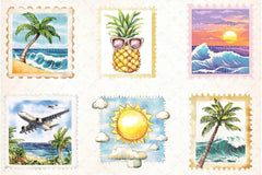 Summer Postage Stamp Clipart Bundle 99 - CraftNest - Digital Crafting and Art