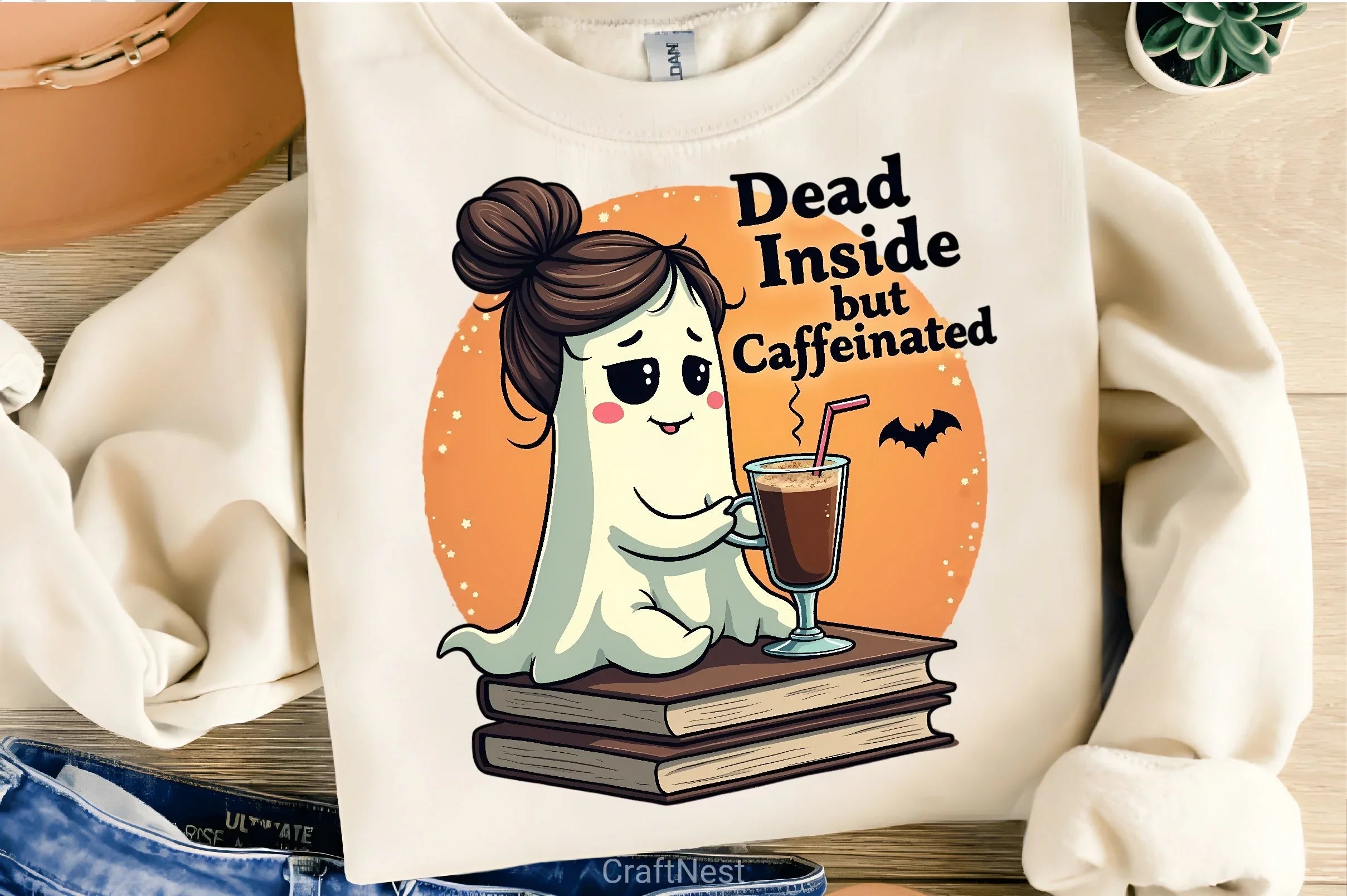 70s Retro Halloween Ghost Clipart Bundle - CraftNest - Digital Crafting and Art