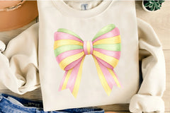 Watercolour Pastel Spring Bows Clipart Bundle 8 - CraftNest - Digital Crafting and Art