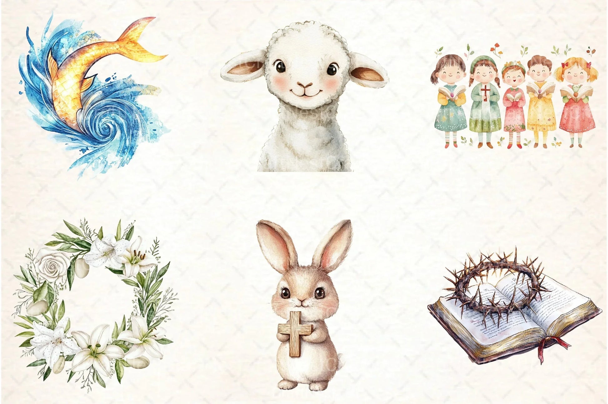 Christian Easter Clipart Bundle Collection - CraftNest - Digital Crafting and Art