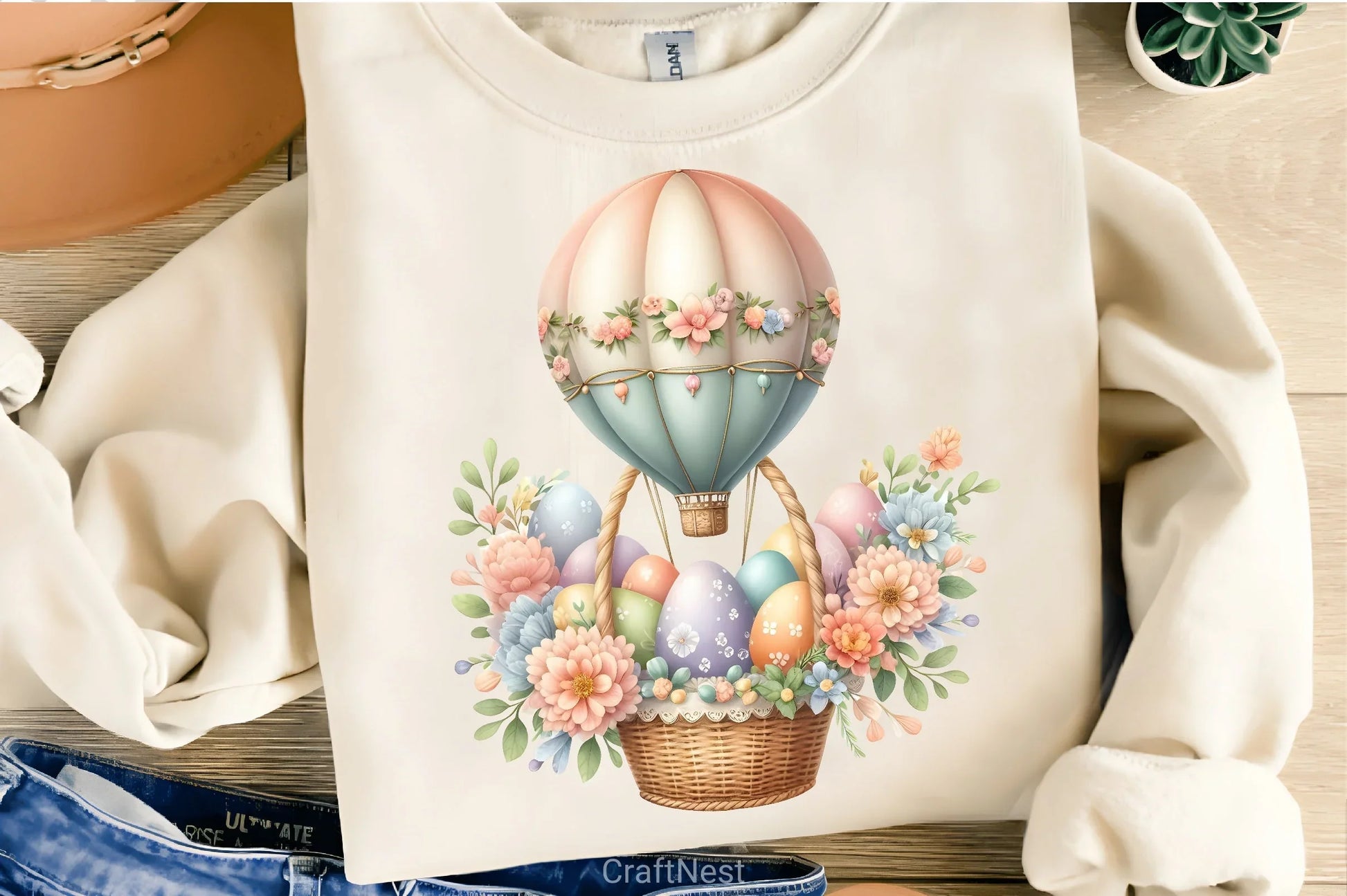 Cute Pink Easter Clipart Bundle 2 - CraftNest - Digital Crafting and Art