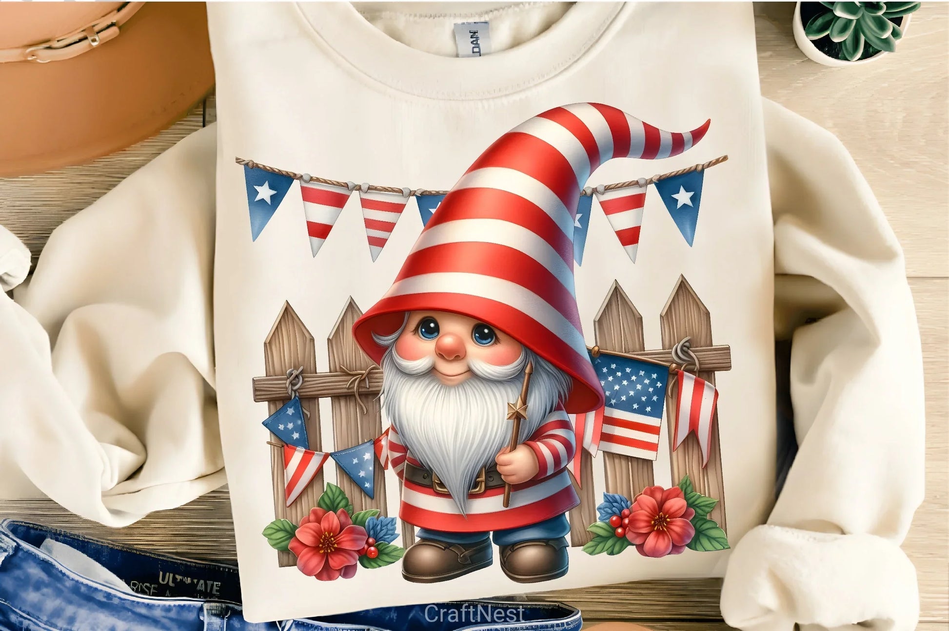 Memorial Day Gnomes Clipart Bundle 1 - CraftNest - Digital Crafting and Art