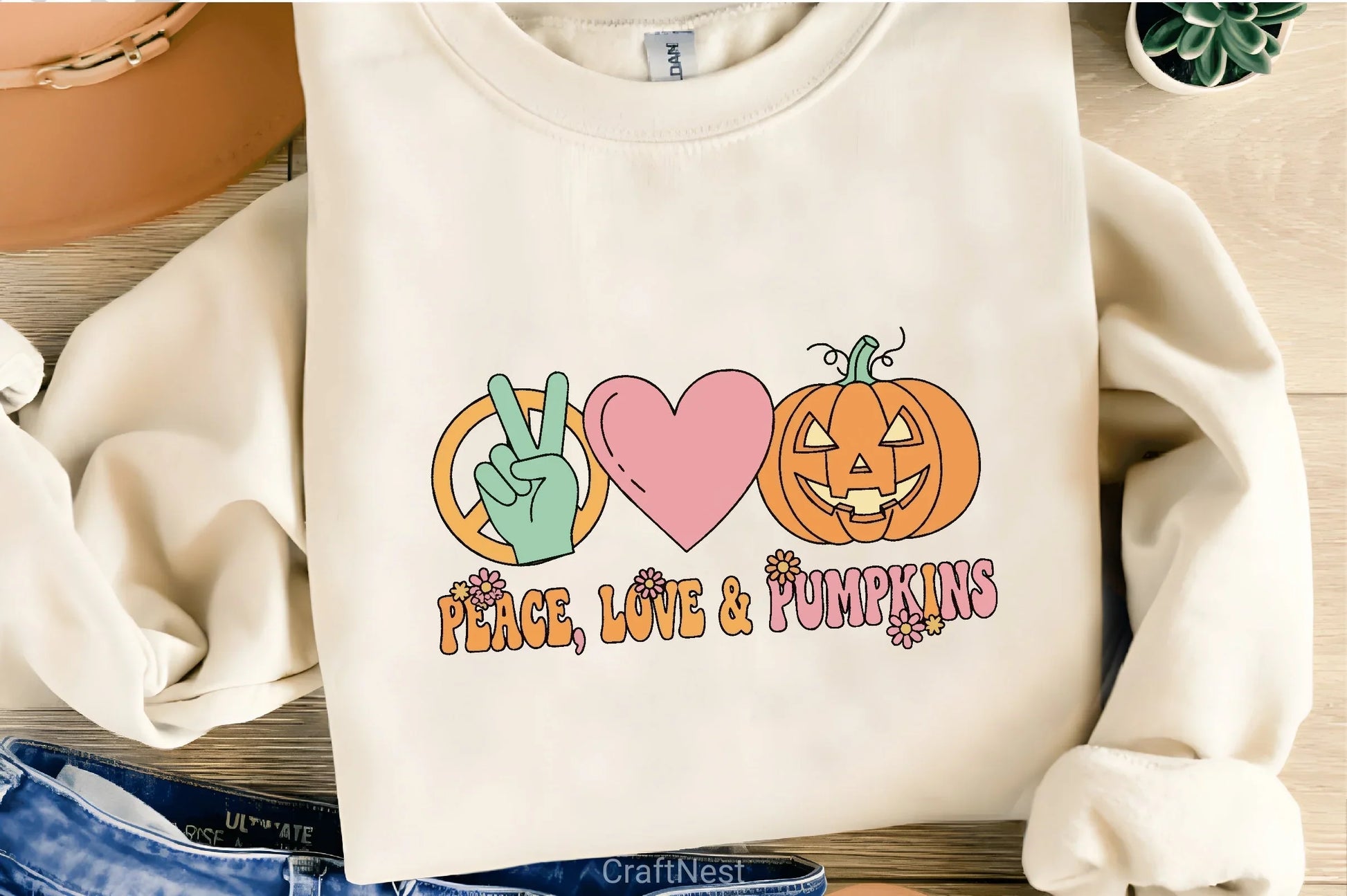 Peace Love Pumpkins Clipart Bundle - CraftNest - Digital Crafting and Art