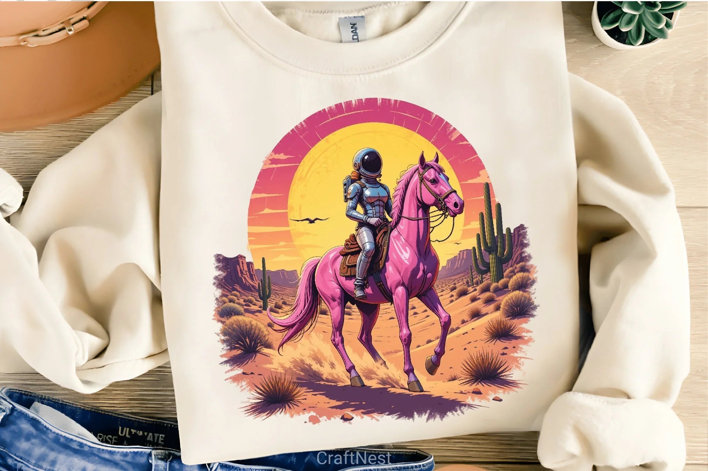 Space Cowboy Retro Sci Fi Clipart Bundle - CraftNest - Digital Crafting and Art