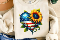 Sunflowers 4th of July Clipart Bundle - CraftNest - Digital Crafting and Art