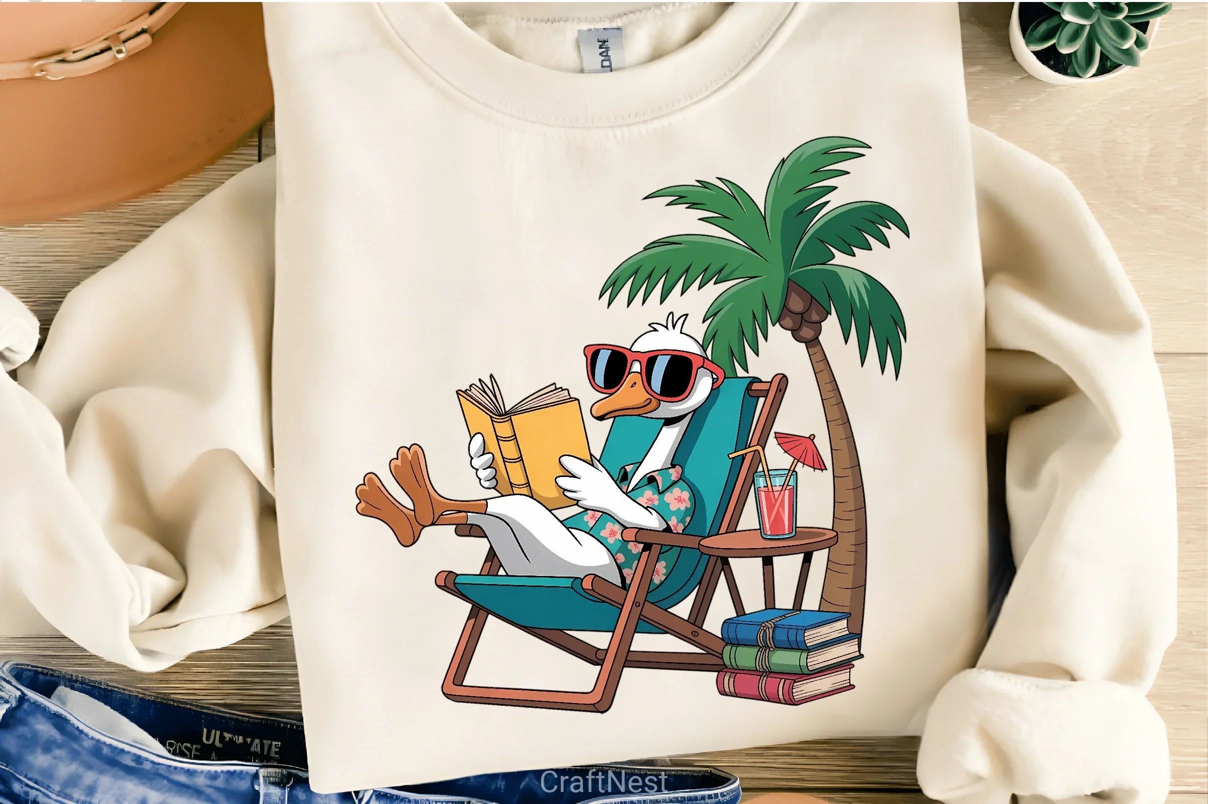 Goose Beach Chair Clipart Bundle - CraftNest - Digital Crafting and Art