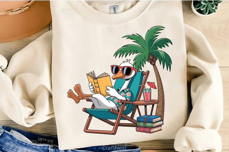 Goose Beach Chair Clipart Bundle - CraftNest - Digital Crafting and Art