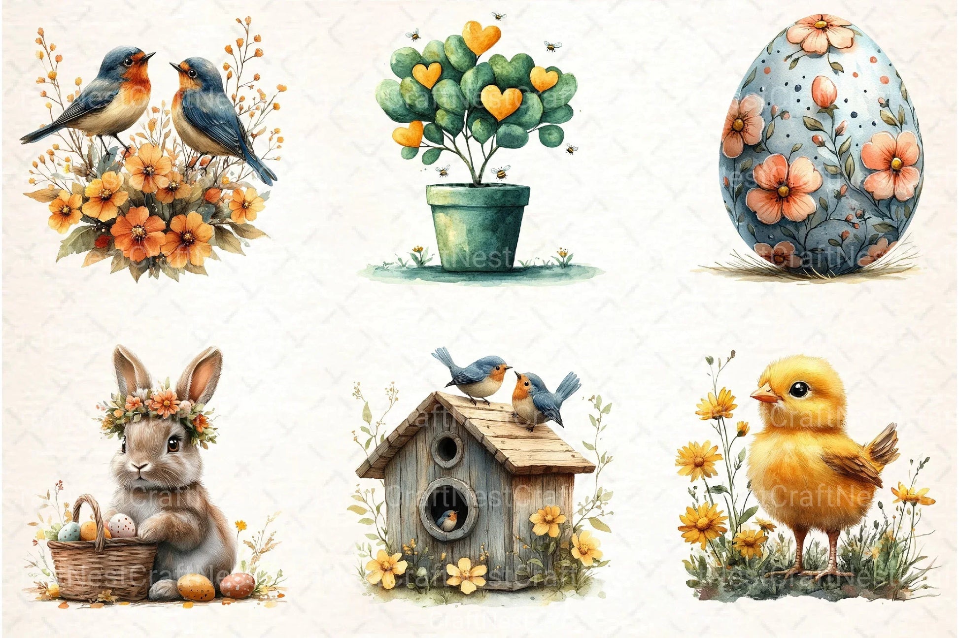 Spring Clipart Bundle - CraftNest - Digital Crafting and Art