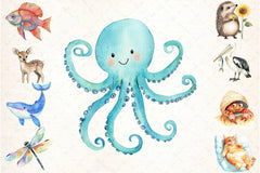 Summer Animals Clipart Bundle 99 - CraftNest - Digital Crafting and Art