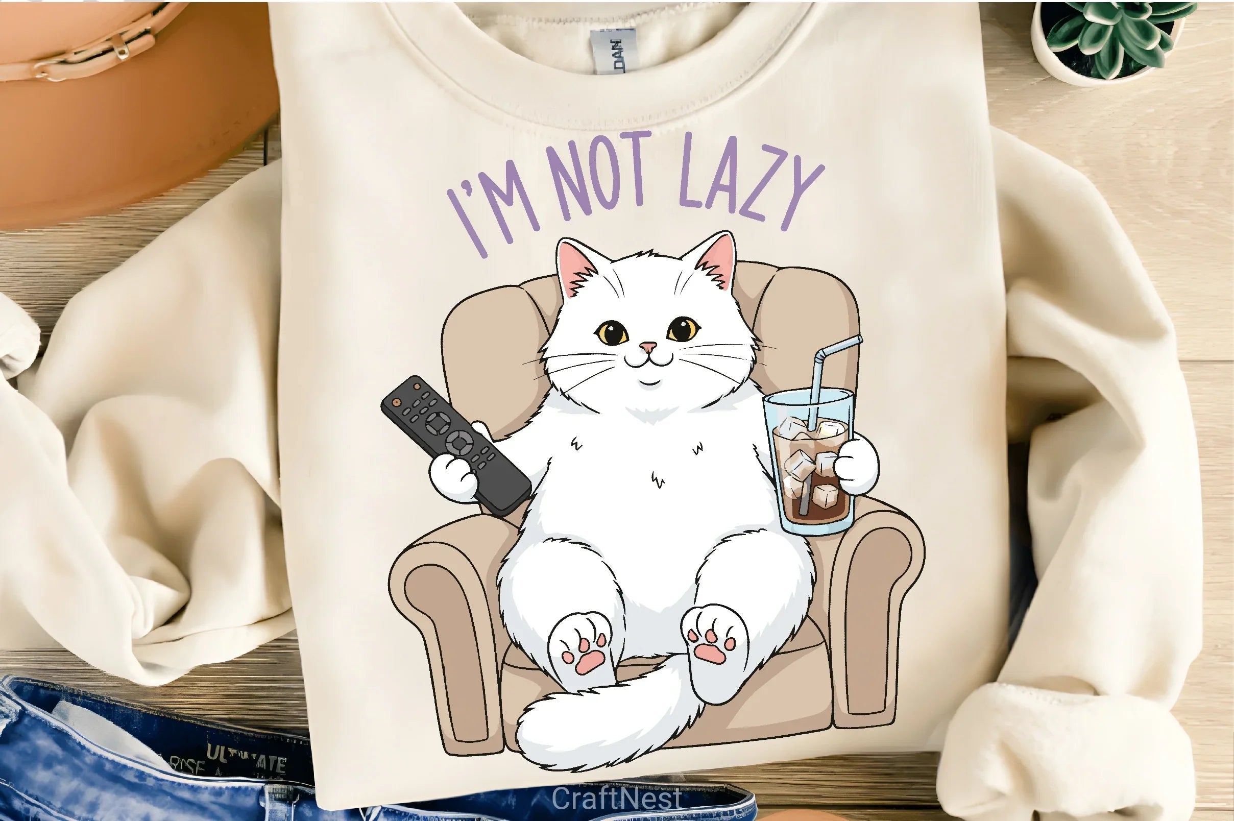 Relaxed Cat Clipart Bundle - CraftNest - Digital Crafting and Art