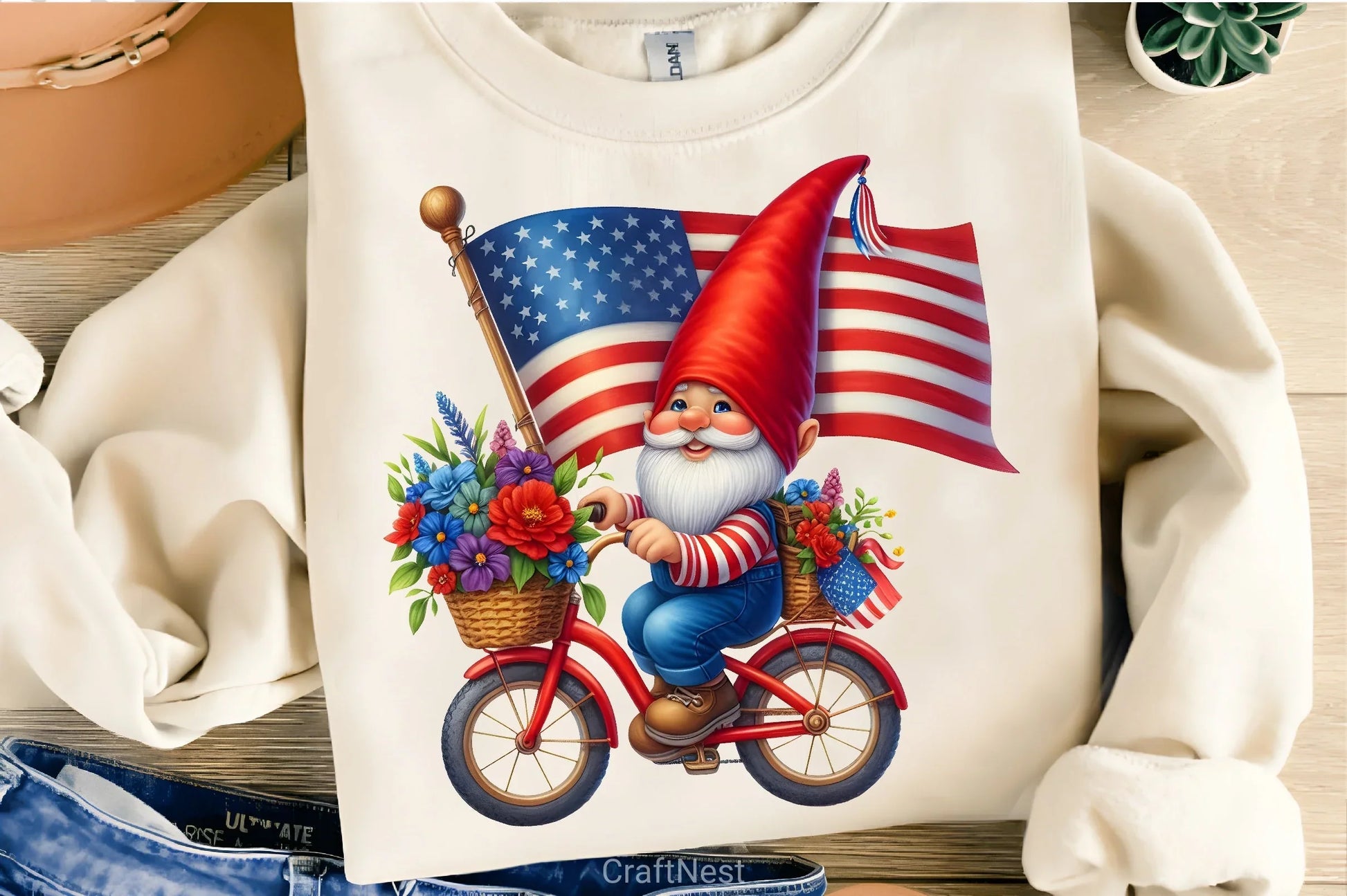 Memorial Day Gnomes Clipart Bundle 3 - CraftNest - Digital Crafting and Art