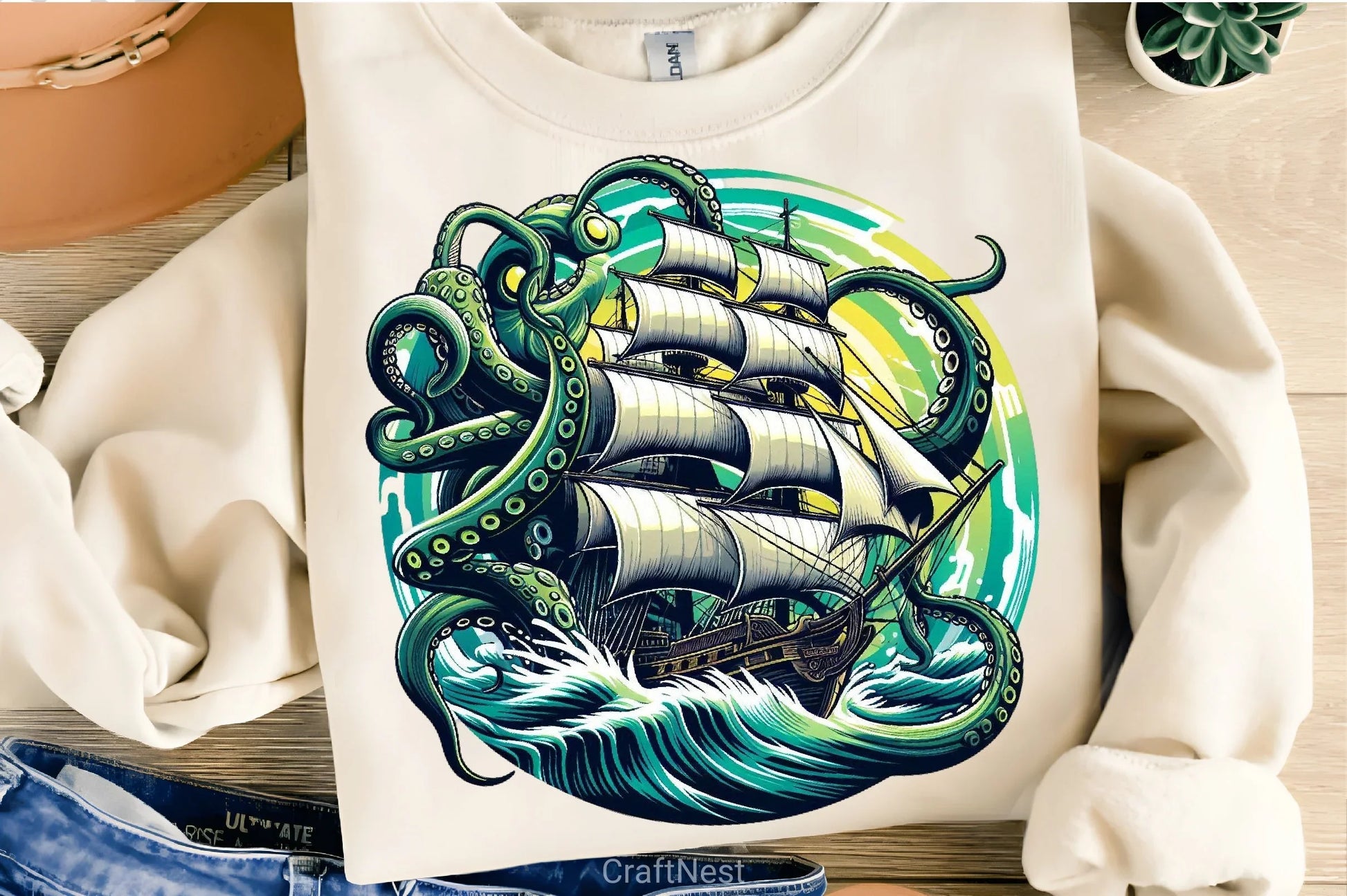 Kraken's Wrath Clipart Bundle - CraftNest - Digital Crafting and Art