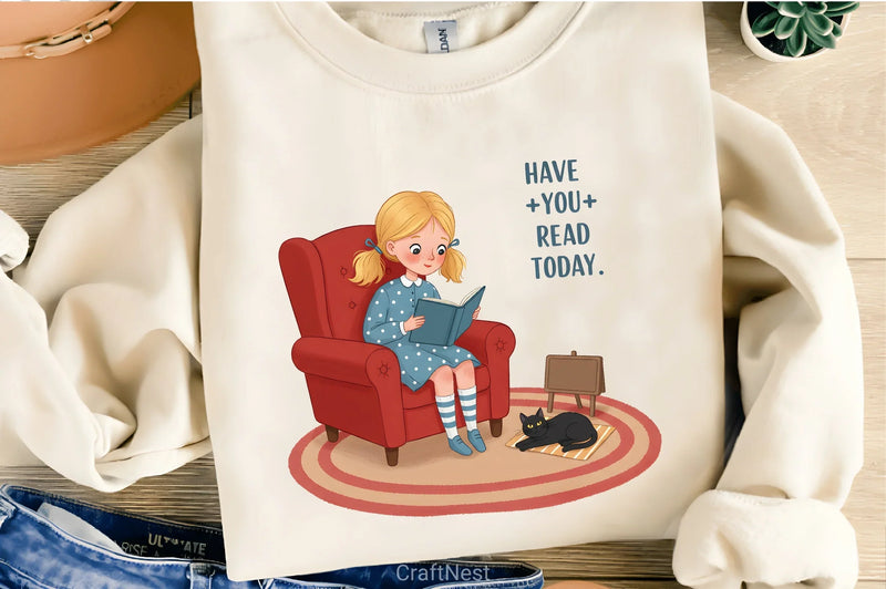 Funny Book Lover Clipart Bundle 6 - CraftNest - Digital Crafting and Art