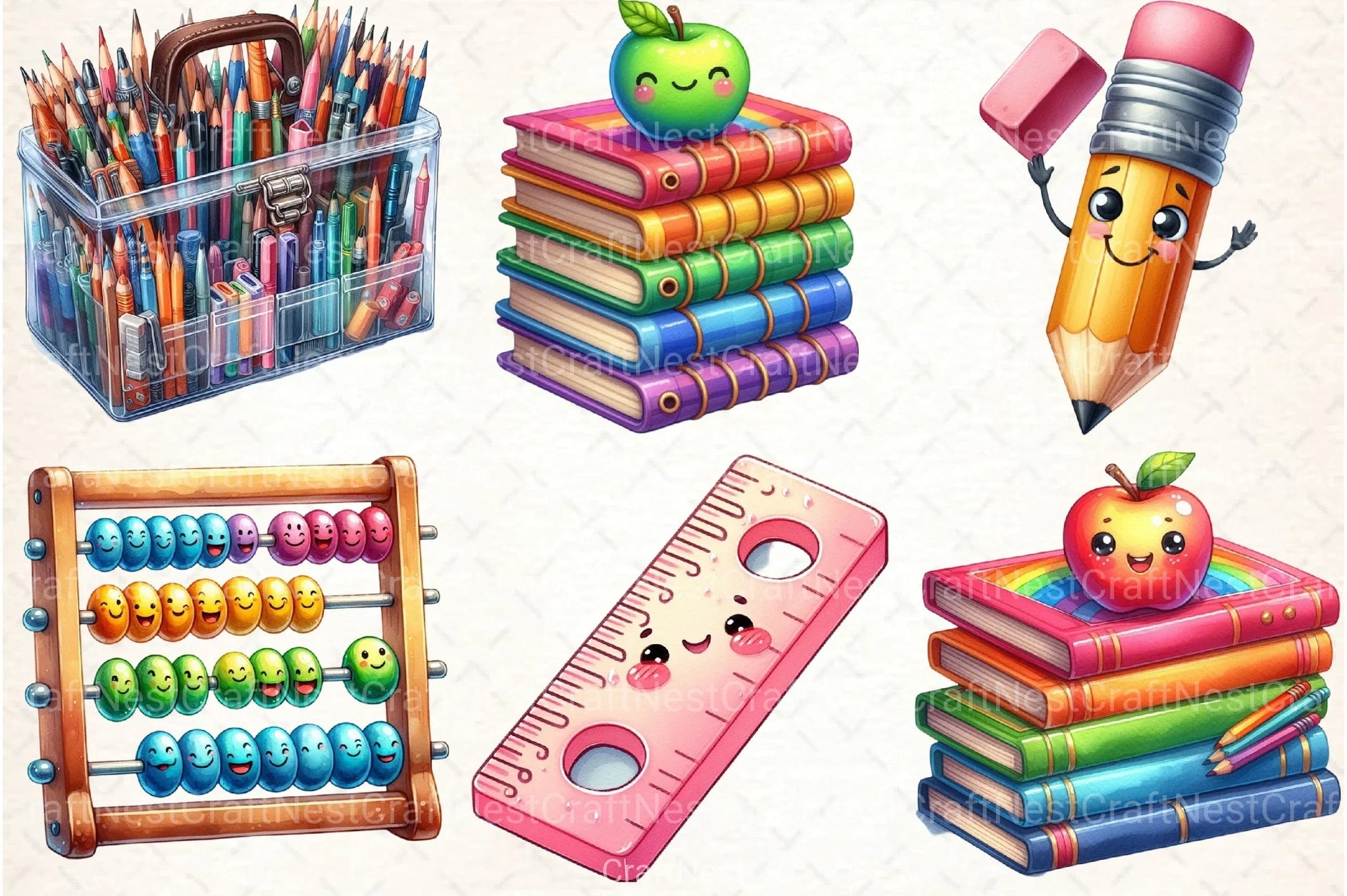 Back to School Clipart Bundle 2 - CraftNest - Digital Crafting and Art