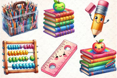 Back to School Clipart Bundle 2 - CraftNest - Digital Crafting and Art