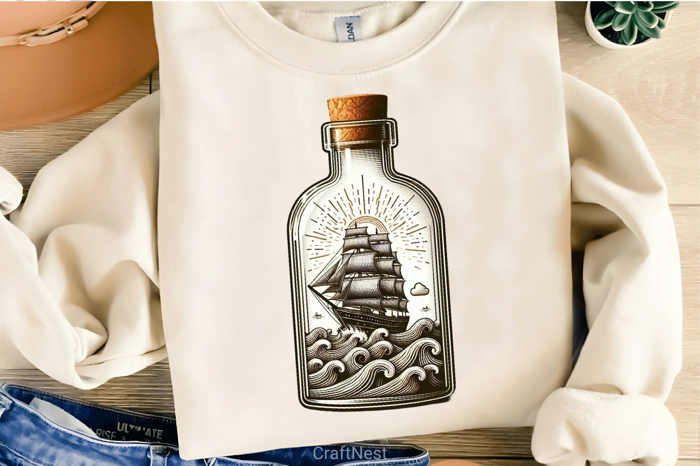 Ship In A Bottle Clipart Bundle - CraftNest - Digital Crafting and Art